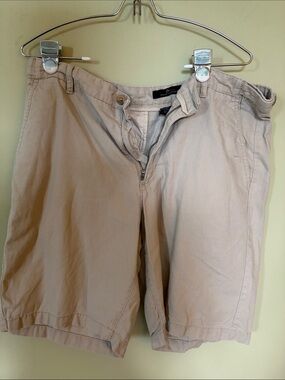 Marc Anthony Light Beige Linen-Blend Shorts
